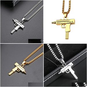 Charms European And American Hip Hop Necklace Titanium Steel Hiphop Personalized Mens Womens Pendant Trendy Couple Sweater Cha 82