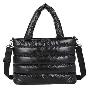 Borse da sera Borse invernali da donna Spazio mobile Lucido femminile Piumino in cotone imbottito Borsa a tracolla Articoli Natale 230220