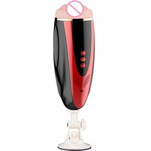 Nxy Sex Men Masturbators USB Rechargaible Male Masturbator Vagina Toys for Oral Double Design Cup Toy Adult 0104