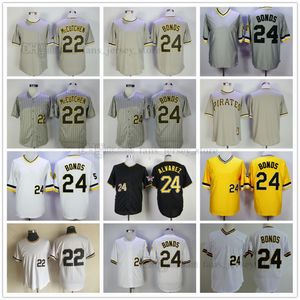 Maglie da baseball di film Roberto 21 Clemente Andrew 22 McCutchen Barry 24 Bonds cucito traspirante Sport Saldi Uomo di alta qualità