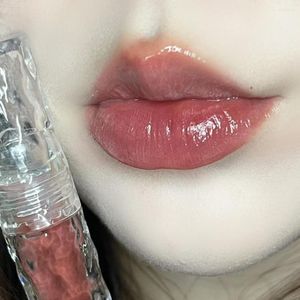 Lip Gloss Liquid Lipstick Mirror Effect Easy To Color Moisturizing Clear Tube Non-fading Non-stick Cup Shine Texture Women