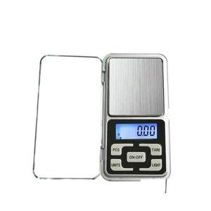 Vägningsvågar Mini Electronic Digital Scale smycken Väg NCE Pocket Gram LCD Display med Retail Box 500g/0,1 g 200 g/0,01 g drop de dheiu
