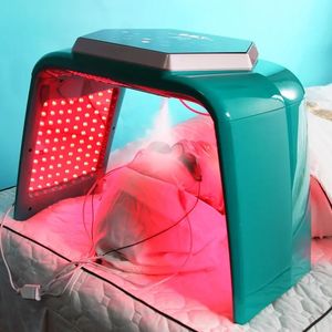 Nyaste 7 Color PDT LED Photon Light Therapy Machine med Nano Spray