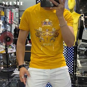 Men's T-Shirts Men's Tshirt Slim Dragonfly Printing Handsome 2021 Summer New Personality Trend Fashionin In Europe Mercerized cotton Male Top Z0221