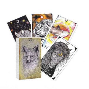 Giochi di carte Best Sell Tarot Cards for Animal Oracle Board Deck Playing Party Game X1106 Drop Delivery Giocattoli Regali Puzzle Dh30Q