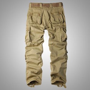 Men's Pants spring loose Military tactical pants Multipocket washing Burgundy color cargo men casual baggy Tooling 2942 230221