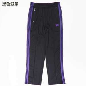 Men's Pants High-version Needles butterfly Four Seasons Stripe fashion brand loose wide leg women's sports casual T2302202