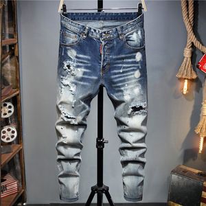 Mens Jeans Man Pants diseñador Black Skinny Palegas de lavado de luz Rock Rock Revival Joggers True Religiones Men