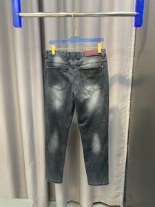 Erkekler yaz ince ve bahar gündelik kot pantolon rahat streç malzeme ışık yıkama işlemi tasarımcısı jeans73 73