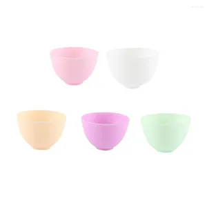 Bowls 8 X5CM Silicone Mixing Bowl Home Use Anti-drop Facial Mask Prep Measuring