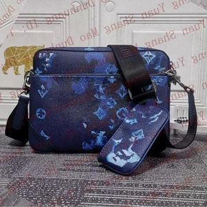 Mode TRIO Designer Taschen Herren Umhängetaschen Echtes Leder Aktentaschen Bolsas Männer Frauen Messenger Bag Hochzeitskleid Business Umhängetasche Handtaschen Geldbörse