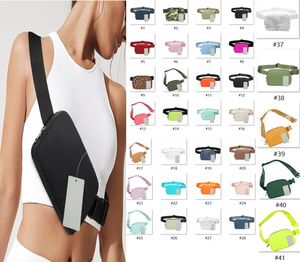 Yoga em todos os lugares Lu Belt Belt Feece Bag Luxurys Designers Mulher Esporte ao ar livre Bolsa de cintura nylon masculino Wool Crossbody Fanny Pack Fashion Moda