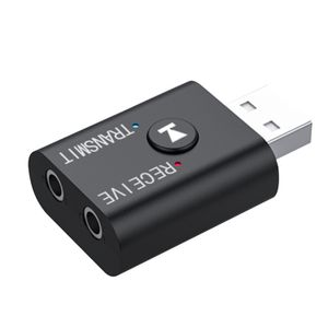 Беспроводные передатчики Bluetooth Adapter 5.0 Audio Dransmatter Stereo Bluetooth Dongle Aux USB 3,5 мм для ноутбука телевизионного телевизора