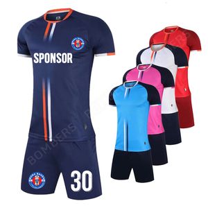 Outdoor TShirts 2223 Men Football Jerseys Soccer Kit Adult Uniforms Customized Blank Fubol Training Suit Wholsales Name Number 230221
