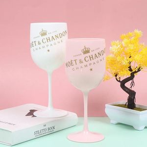 unique wine glasses White Mott plastic cup Celebration Party Drinkware Drink Wine Glass Cup Champagne Glass Electroplated Cups Cocktails Goblet