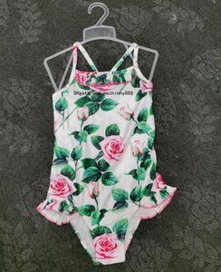 Kinder einteilige Badebekleidung Designer Badeanzug Baby Girls Sommer Beach Badeanzüge für Kinder Bikinis Rückenlose Markenkleidung