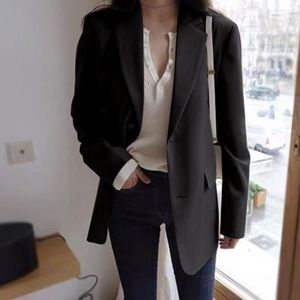 Abiti da donna Blazer invernale alla moda Capispalla con risvolto Cardigan con colletto a tacca Cappotto da donna per lavoro