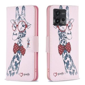 Blommafodral f￶r Moto G13 G23 G53 G73 E13 G72 G32 G62 X30 Edge 30 G71 G51 E40 E30 4G 5G Wallet Leather Flower Telefon Fundas Fall