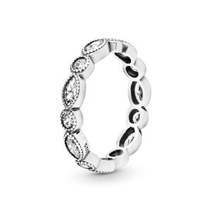 CZ Diamond Marquise Ring con scatola originale per Pandora 925 Sterling Silver Fashion Wedding designer Gioielli Fidanzata Regalo Sparkling Love Rings Fabbrica all'ingrosso