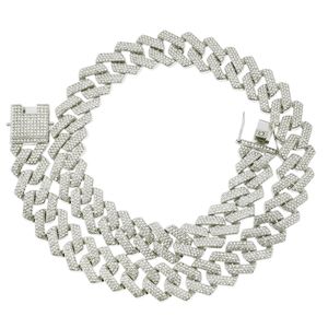 Cuban Link Chain Necklace Bracelet Set Heavy 18K Gold Plated Metal Zircon Necklace for Boys Girls Design Buckle Fashion Jewelrys