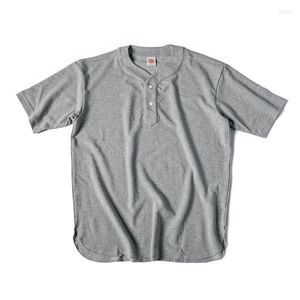 Polo da uomo T-shirt senza colletto NON STOCK Maglia da baseball Polo a maniche corte da uomo