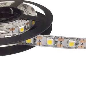 5V LED şerit ışıkları su geçirmez esnek LED ışık şeritleri SMD 5050 LED şerit ışığı ruh hali ışığı (1m/60leds rgb) Sızdırmaz