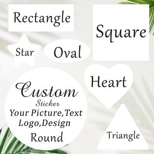Other Festive Party Supplies 100pcs Custom Stickers White Label Wedding Packaging sticker design Kraft baking your own name THANK YOU labels 230221