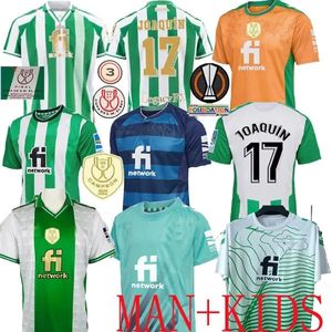 22 23 Real Betis Soccer Jerseys T Shirt Copa Del Rey Final na wyjazd Joaquin B.IgleSias Camiseta de Futbol Juanmi Estadio La Czwarta trzecia 22 23 Specjalny 4. bramkarz dzieci