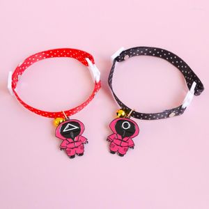 Dog Collars Adjustable Cat Game Collar Safety Buckle Bell Puppy Necklace Cute Cool Dot Small Jewelry Pet Products