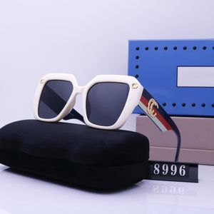 Designer-Sonnenbrille, modische Sonnenbrille für Damen und Herren, Luxusbrille, dreieckige Form, 5 Farben, Strandbeschattung, UV-Schutz, polarisierte Brille, Geschenk mit Box, schön