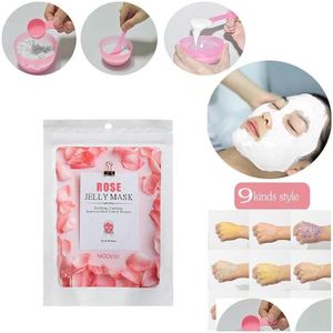 Altri strumenti per la cura della pelle Idratante Pellicola di cristallo Polvere Spa Maschera per il viso Salone di bellezza Idratante Gelatina naturale Peel Off Gel alla rosa Morbido Dhyfd