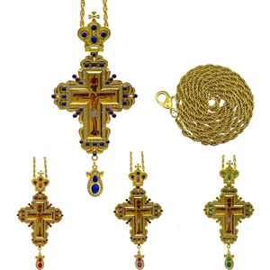 Party Decoration Orthodox Cross Catholic Decor Ornament Pectoral for Priests Church Articulos Religiosos Catolicos 230221