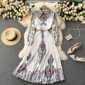 Casual Dresses Women 2023 Vintage Printed OL Sexy Office Lady Y2K Party Dress Fashion Harajuku Vestidos Clothes Wear D565