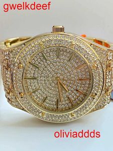 Högkvalitativ mode iced Watchesmens handled lyxiga runda klipp lab gra ddgu 5Z36546