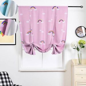 Curtain Thicken Cartoon Blackout Curtains For Children Bedroom Living Room Decor Kitchen Roman Blind Polyester Window