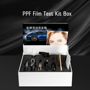 6 em 1 Kit de teste de filme PPF multifuncional Caixa de teste ultravioleta Teste térmico de reparo térmico MO-651-1