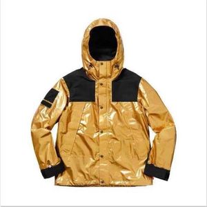 2023 Designer Mens Jacket Women Windbreaker Jacket Mens kläder Metallic Mountain Parka Luxury Winter Coats