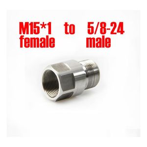 Fuel Filter M15X1 Female To 5/824 Male Thread Adapter Stainless Steel M15 Soent Trap Converter For Napa 4003 Wix 24003 Drop Delivery Dhqgu