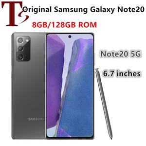 Samsung Galaxy Note20 Not 20 5G N981U1 6.7 8GB RAM 128GB ROM Octa Çekirdek Snapdragon 865Plus NFC Orijinal Kilitli Cep Telefonu Ücretsiz Express