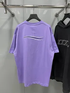 남성용 남성용 남성용 셔츠 디자이너 하이 스트리트 스타일의 짧은 슬리브 라운드 넥 패션 편지 인쇄 여성 Tshirt Plus Size XS-L