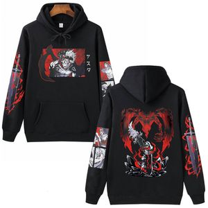 Mens Hoodies Sweatshirts Black Clover Hoodie Man Woman Fashion Anime kläder 230222