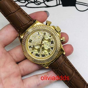 Högkvalitativ mode is ut Watchesmens handled lyxiga runda cut lab gr ddgu 5kfd365