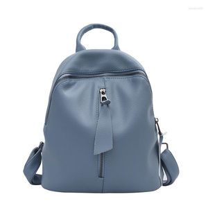 Schultaschen Vintage Frauen Rucksack für Teenager Mädchen Marke Designer weiche PU Leder Rucksäcke kleine weibliche Bagpack Mochila