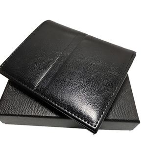 Classic Mens Wallet Credit Cartter Titular Port￡til Clipe de caixa de alta qualidade Bolsa de moeda de moedas de moeda Alem￣ Cragem de artesanato com B2783