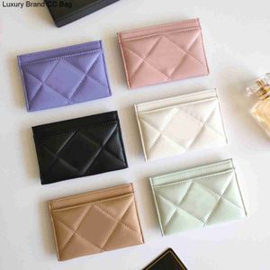 CC Card Holders Newest Women Card Holder Coin Purse Short Wallet Key Pouch Bag Multicolor Fashion Thin Leather Handbag Clutch Purse Luxury Designers Plain Latti