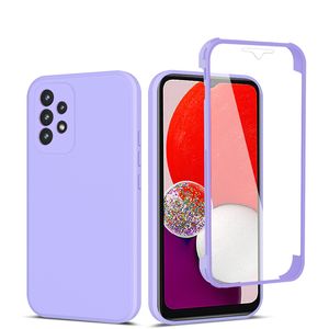 Для чехлов для мобильных телефонов Samsung S21 Fe Skin 360 Полный пакет пакет Case A03S Solid Color S22ultra Двойной защитный корпус A13 A13