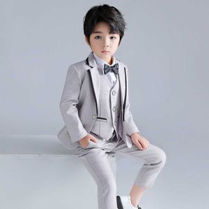 Giyim Setleri Jubah Seremonial Anak Laki-Laki Kedatangan Baru/Setelan Formal Anak Laki-Laki Pertunjukan Piyano/Setelan Pesta Ulang Tahun/Setelan Anak