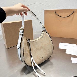 Kvällsväskor axelväska designerväska Retro Half Moon Handväska Luna Dam Klassisk Letter Tote Handväska dam mode crossbody-väskor 221019