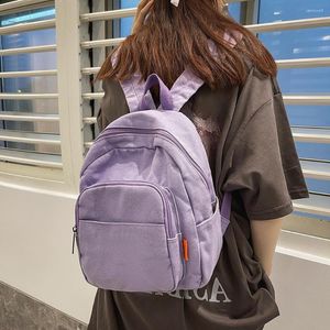 أكياس مدرسية أنيقة أنثى سفر سفر على الظهر سعة كبيرة الطالب knapsacks السيدات القماش Zipper Rucksacks