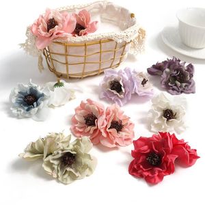 Decorative Flowers 10 Silk Daisy Artificial Fake Wedding Decoration Family Room Marriage DIY Craft Garland Accessories